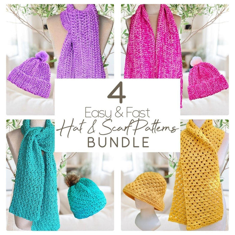 Top 4 Easy Crochet Hat and Scarf Sets You Can Make Fast! Secret Yarnery