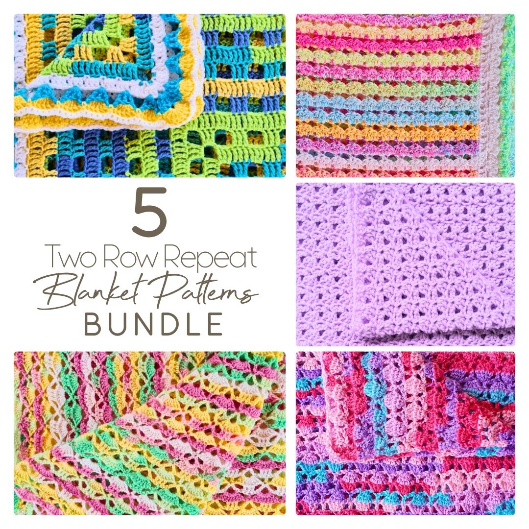 Top 5 SIMPLE Two Row Repeat Crochet Stitches for Blankets