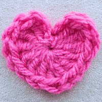 Two-Minute Crochet Hearts – Fast & Easy PDF Pattern