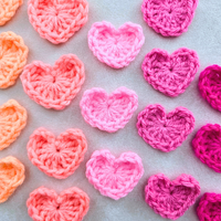 Two-Minute Crochet Hearts – Fast & Easy PDF Pattern