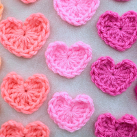 Two-Minute Crochet Hearts – Fast & Easy PDF Pattern