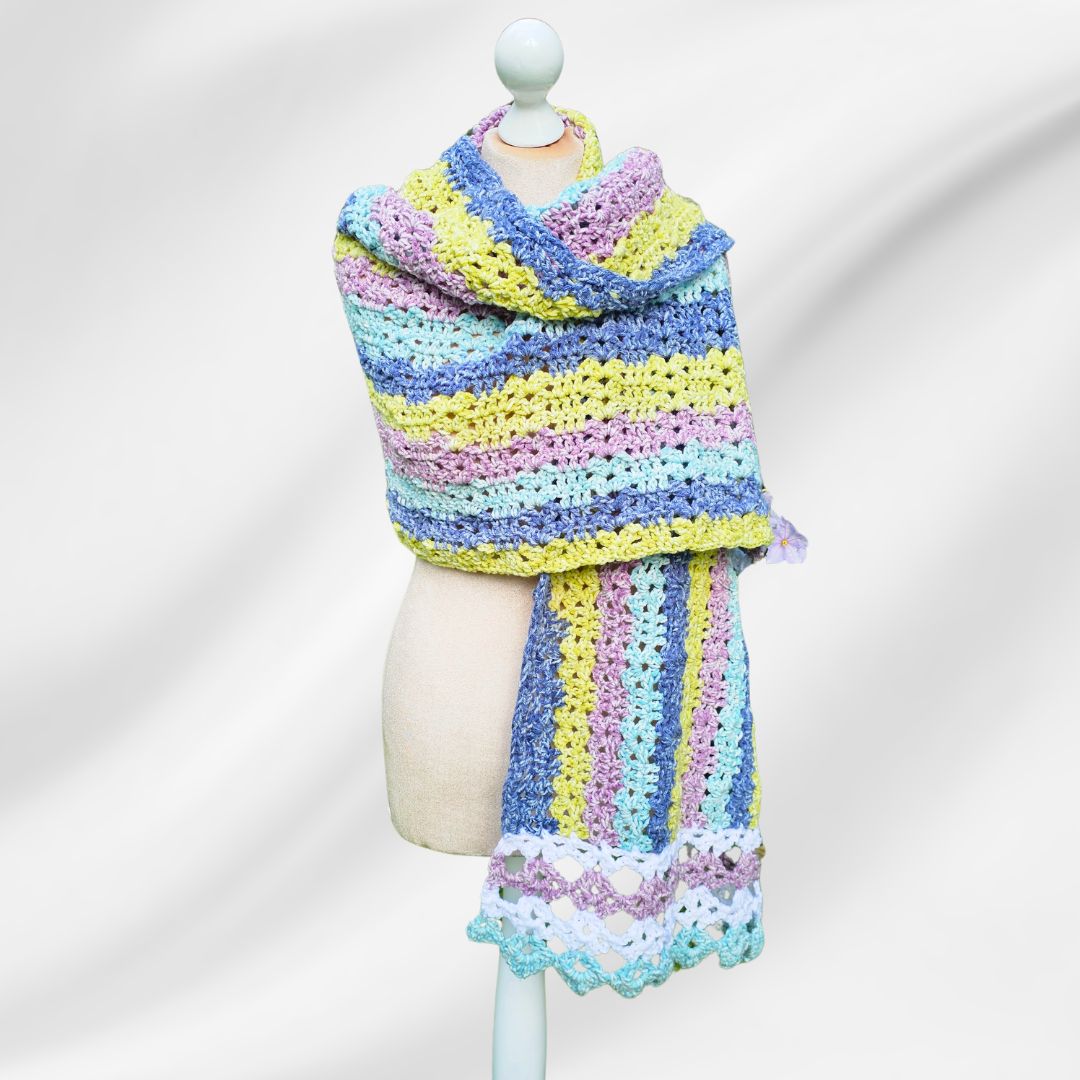 Wandering Granny Rectangular Shawl