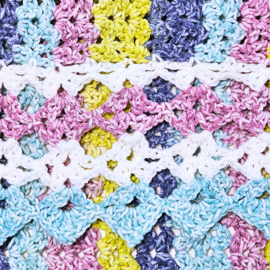 Wandering Granny Rectangular Shawl Secret Yarnery