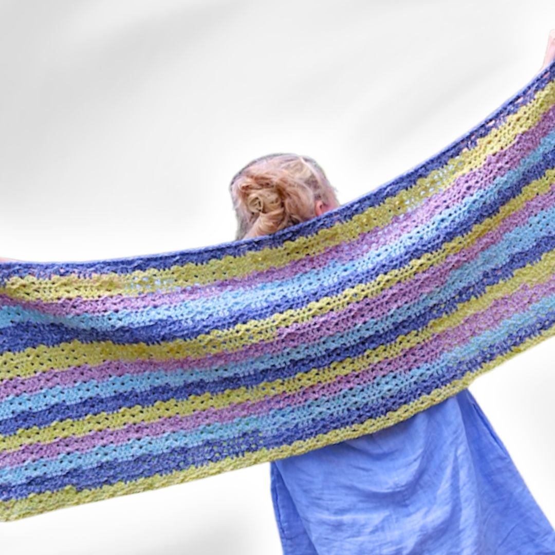 Wandering Granny Rectangular Shawl