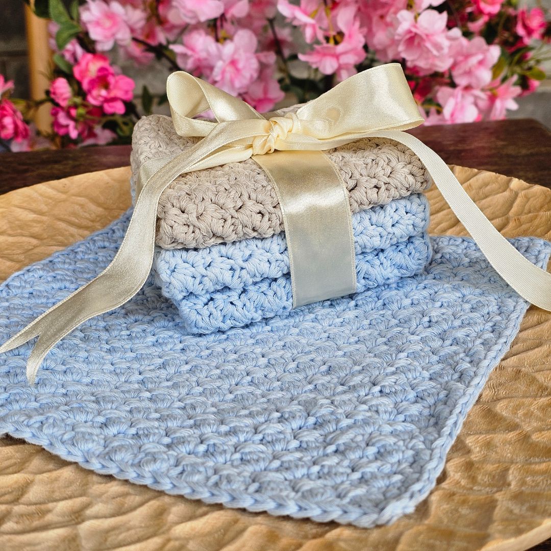 Easy Crochet Washcloth or Dishcloth Pattern Anyone Can Make!