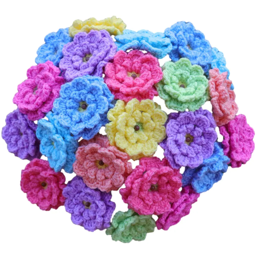 Washable Zinnia Pattern -  Easy Crochet Flower Bouquet for Beginners.