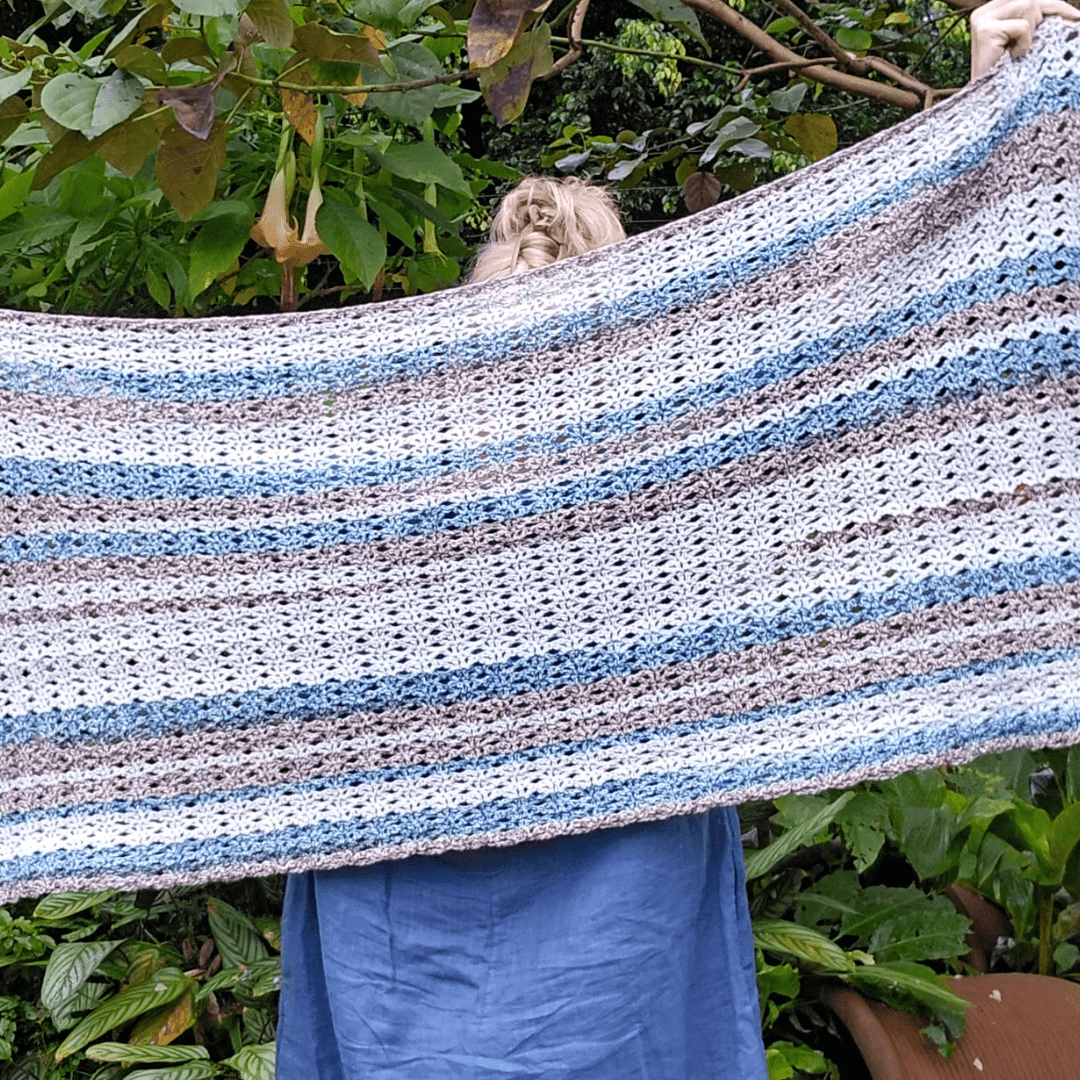 The Beached Granny Wrap - Easy Crochet Shawl Pattern