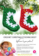 Crochet Christmas Stocking Boot – Unique Holiday Boot Pattern.