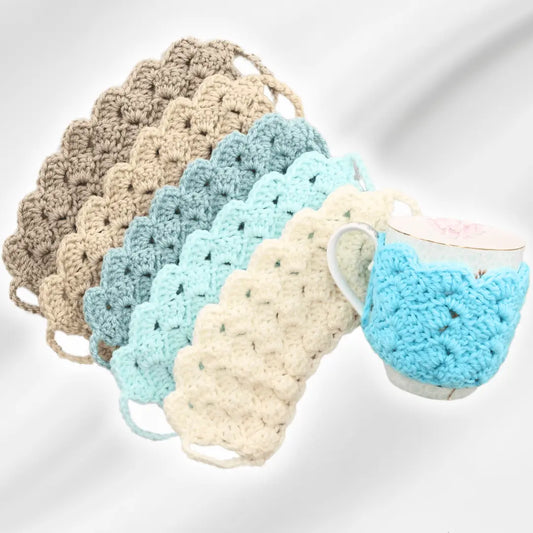 Crochet Coffee Mug Cozy -Any Size Crochet Mug Cozy Pattern.