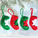 Crochet Mini Stocking Ornaments – Festive and Easy Holiday Pattern.