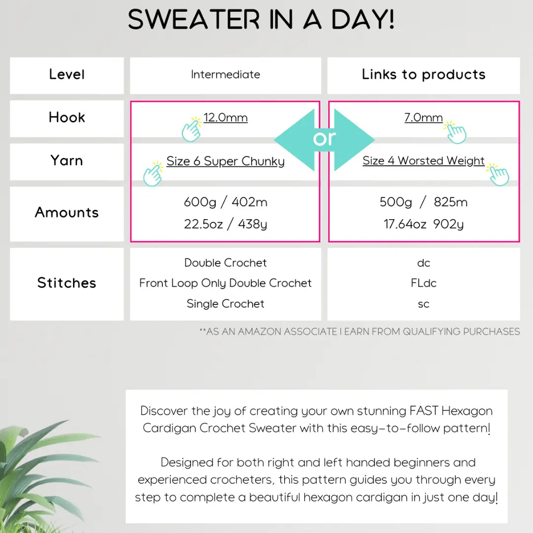 Easiest Crochet Sweater in a Day!.