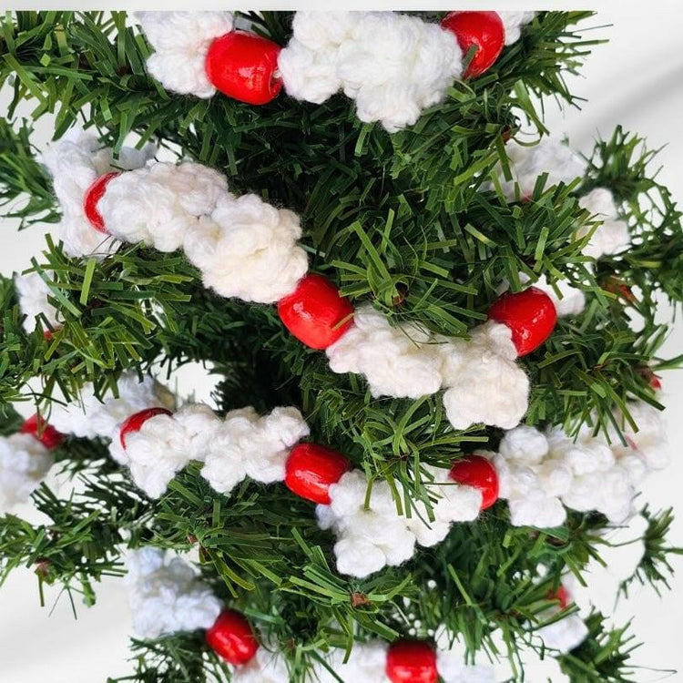 Easy Crochet Popcorn Garland – Festive and Fun DIY Decor - Secret Yarnery