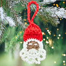 Easy Crochet Santa Pattern 3 Ways: Gift Tags, Ornaments, and Keychains - Secret Yarnery