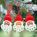 Easy Crochet Santa Pattern 3 Ways: Gift Tags, Ornaments, and Keychains - Secret Yarnery