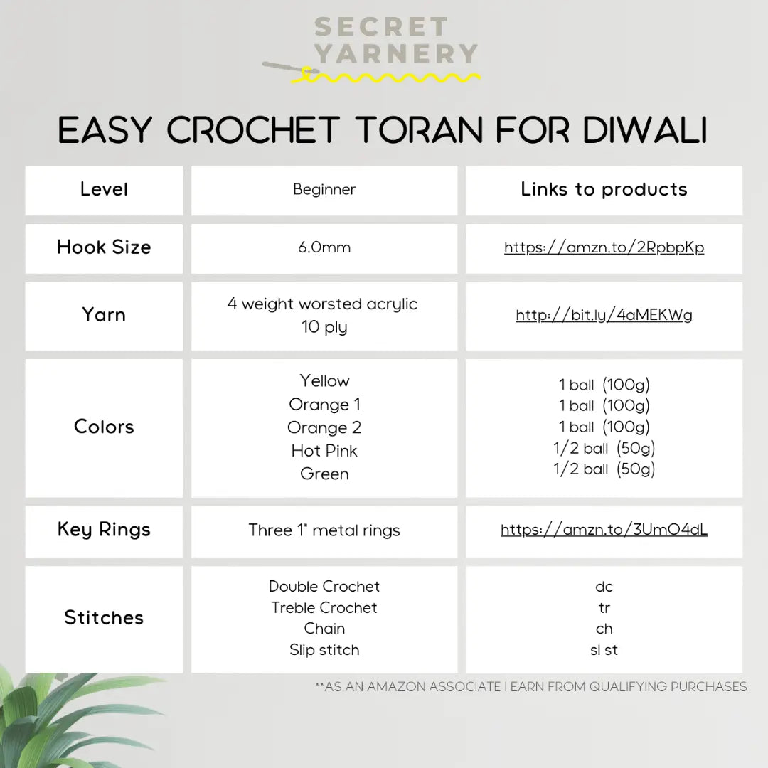 Easy Crochet Toran for Amazing DIY Diwali Decorations! - Secret Yarnery