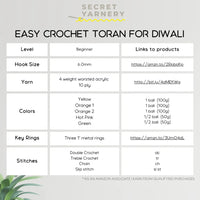 Easy Crochet Toran for Amazing DIY Diwali Decorations! - Secret Yarnery