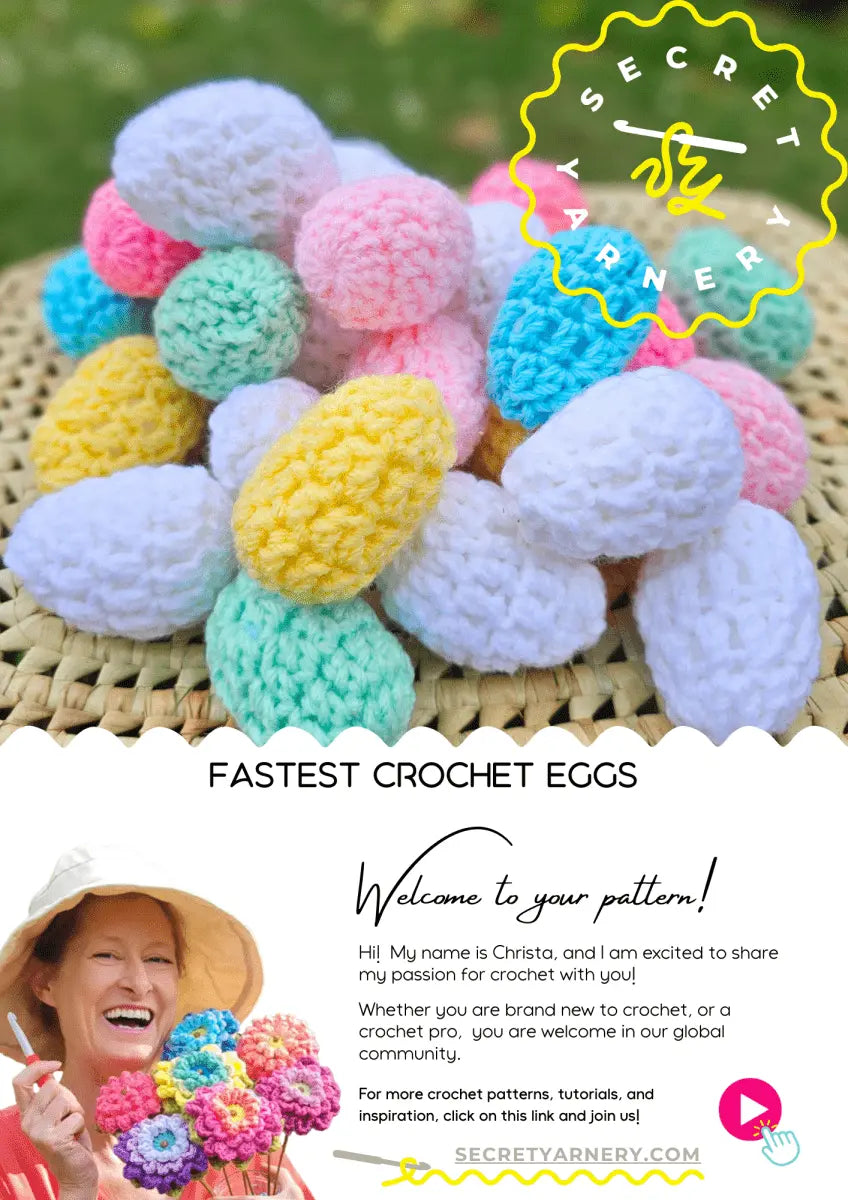 Fastest Crochet Eggs for your Holiday Decor.