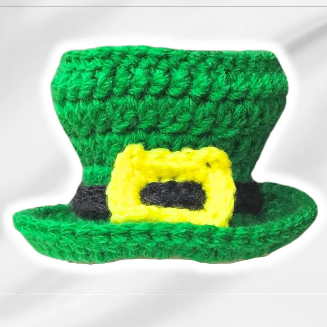 Mini Crochet Leprechaun Hat - Easy Clip On Style.