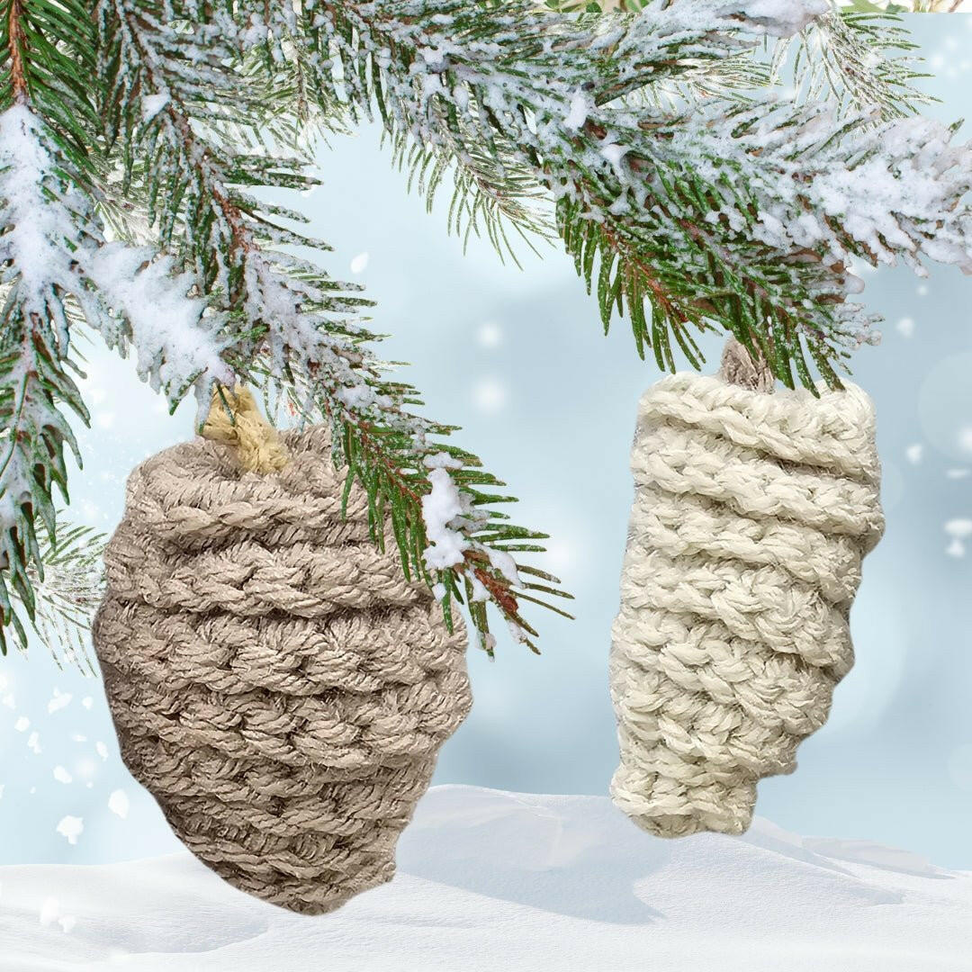 Quick & Easy Crochet Pinecone Pattern - 3 Shapes & Sizes for Fast Holiday Decor! - Secret Yarnery