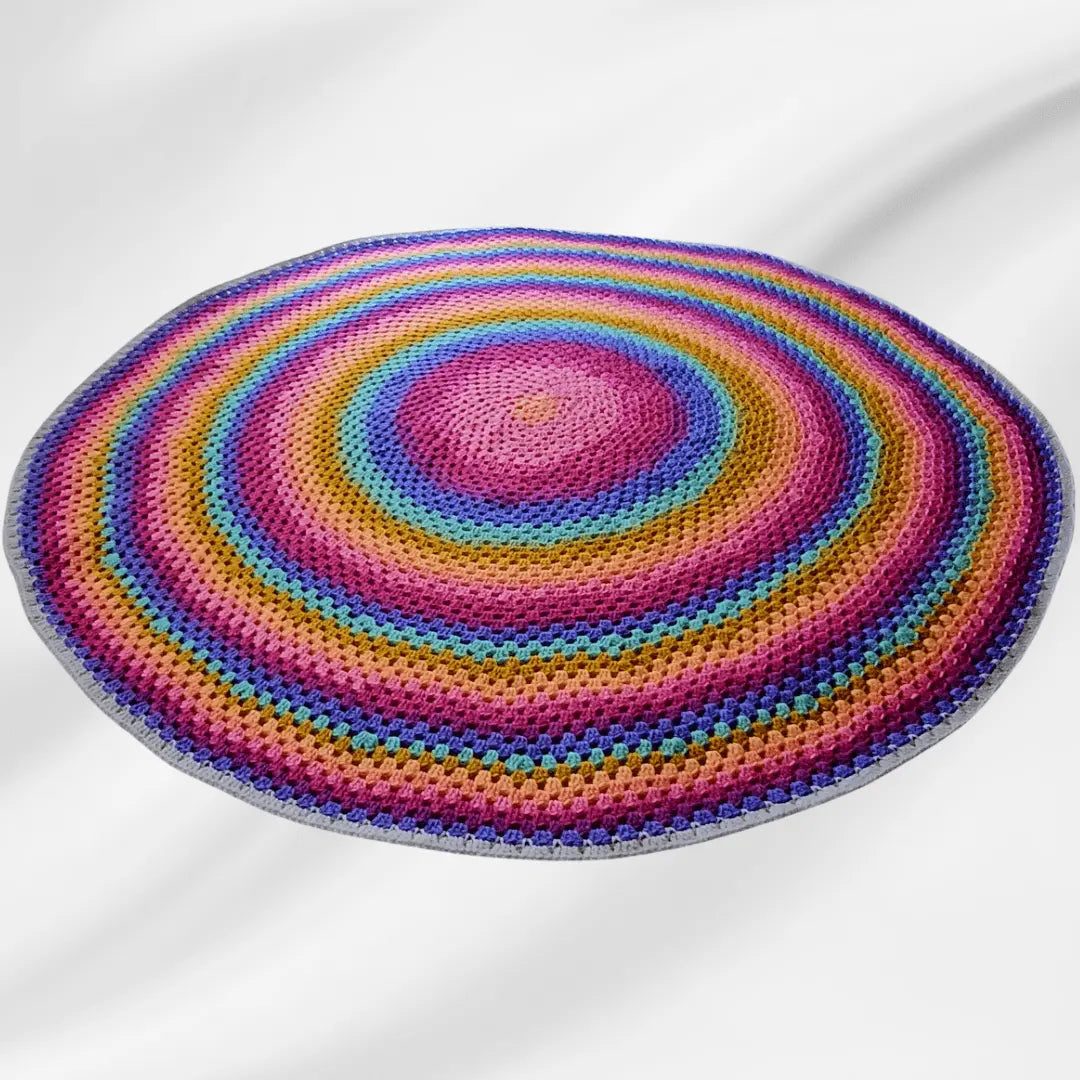 Round Granny in a Spiral Blanket - Secret Yarnery