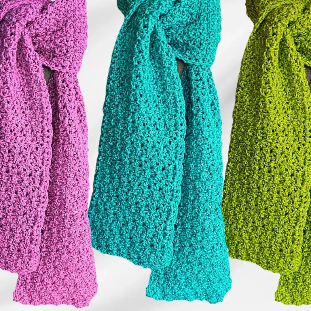 Speedy Granny Ruth Simple Crochet Scarf – Quick, Cozy, and No Holes