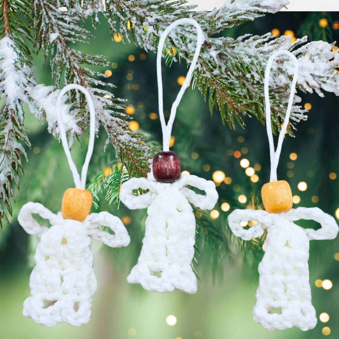 Super Easy Crochet Angel Ornament Pattern – Perfect for Beginners