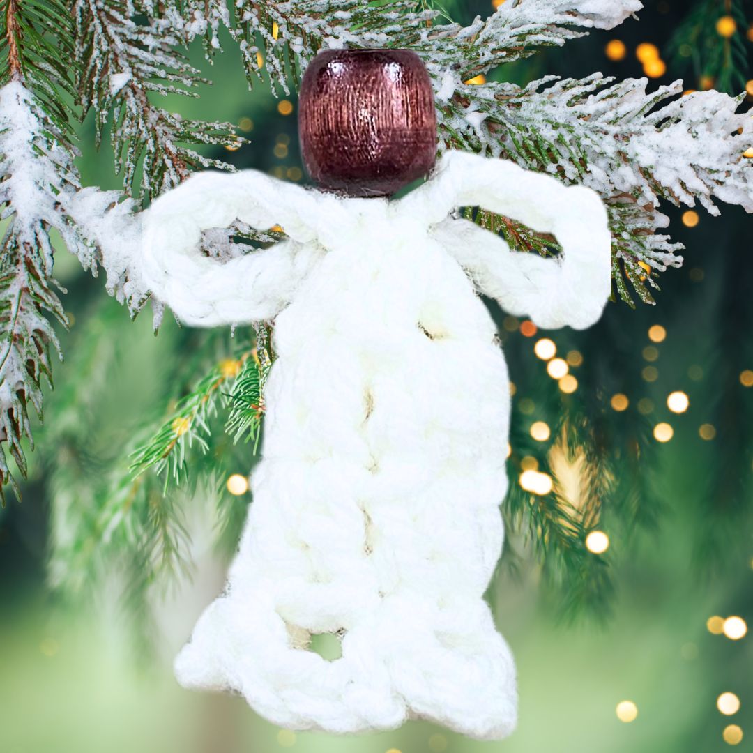 Super Easy Crochet Angel Ornament Pattern – Perfect for Beginners - Secret Yarnery