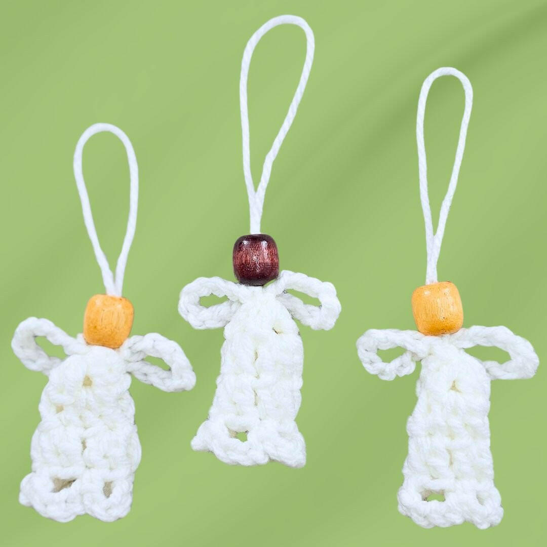 Super Easy Crochet Angel Ornament Pattern – Perfect for Beginners