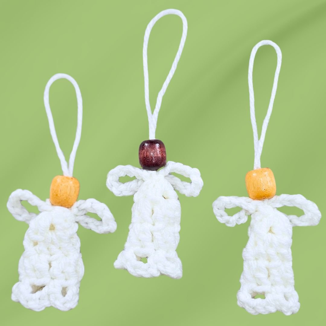 Super Easy Crochet Angel Ornament Pattern – Perfect for Beginners - Secret Yarnery