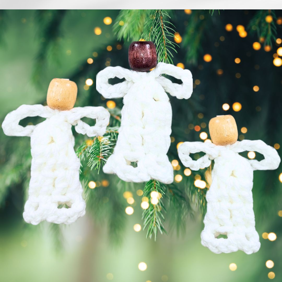 Super Easy Crochet Angel Ornament Pattern – Perfect for Beginners - Secret Yarnery