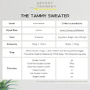 The Tammy Sweater - Easy Crochet Sweater Pattern for Beginners.