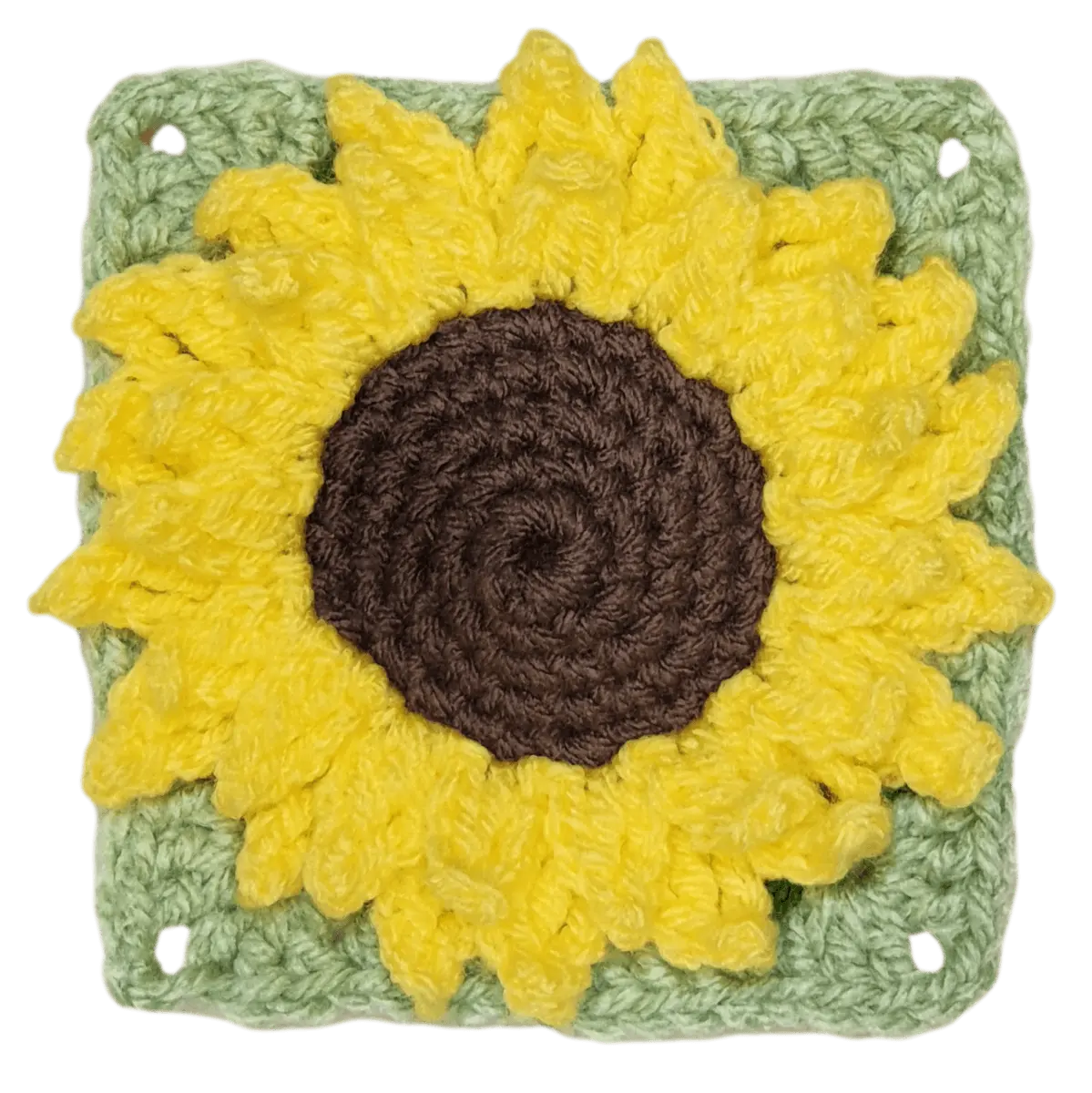 3D Crochet Sunflower Granny Square – Beautiful and Easy Floral Pattern.