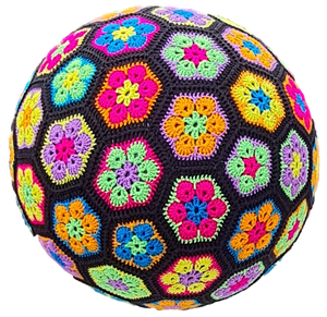 African Flower Crochet Yoga Ball Cover - The Secret Yarnery