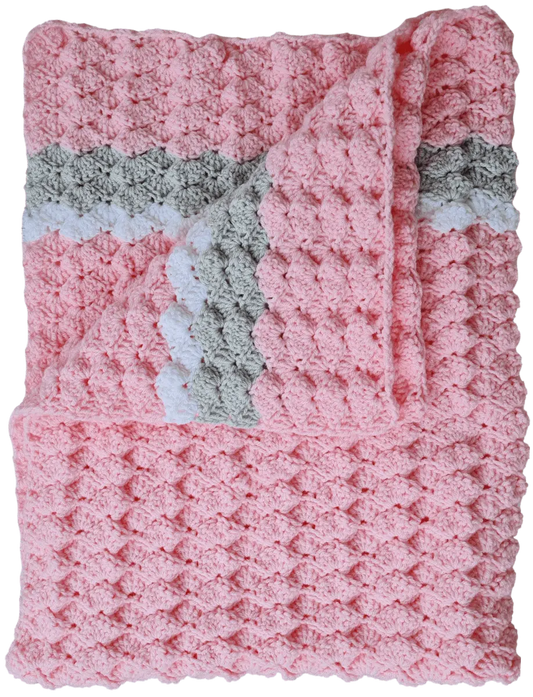 Guzzling Granny Crochet Baby Blanket – Super Squishy, Cozy Design.