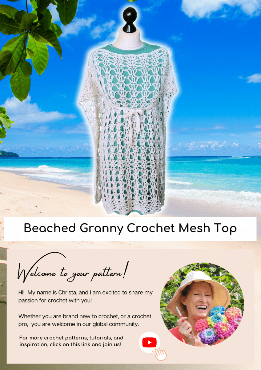 Beached Granny Crochet Mesh Top - The Secret Yarnery