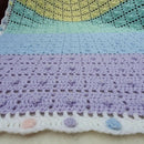 Berry Biscuit Baby Blanket with Gumdrop Border – Sweet Crochet Pattern for Beginners.