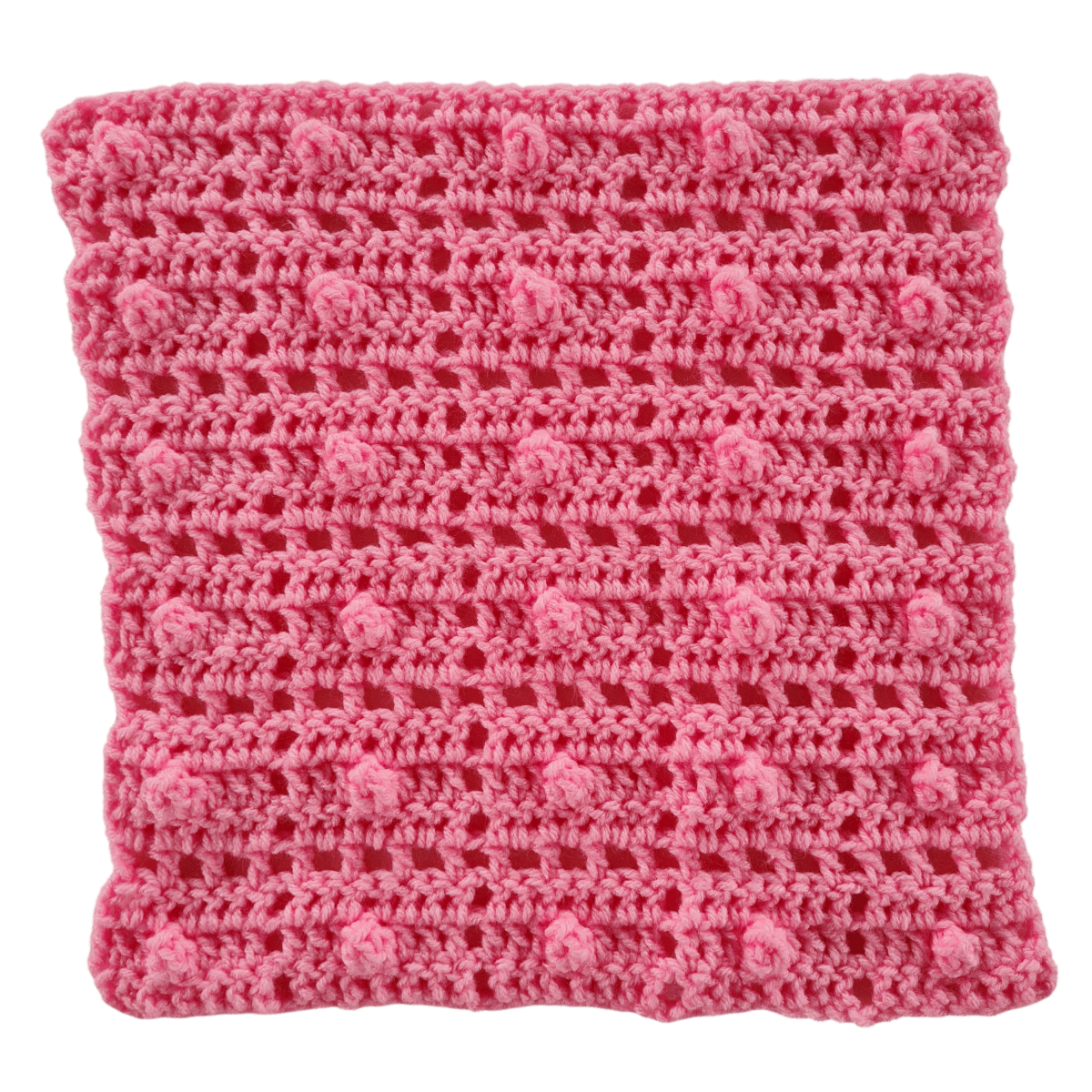 Berry Biscuit Square – Easy Crochet Stitch for Secret Stitches CAL Part 1