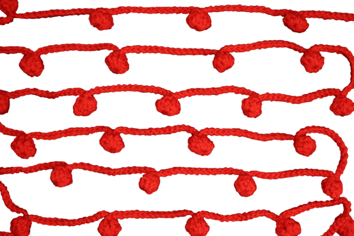 Berry Easy Crochet Garland - The Secret Yarnery