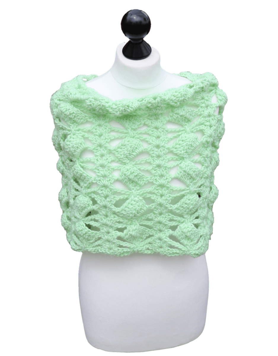 Box & Bow Tie Cowl, Capelet, or Neck Warmer - The Secret Yarnery