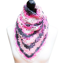 Cakes & Candles 1 Ball Shawl – Quick and Practical Crochet Pattern.