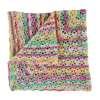 Cakes & Candles Lacy Crochet Baby Blanket – Soft and Elegant Pattern.