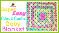 Cakes & Candles Lacy Crochet Baby Blanket – Soft and Elegant Pattern.