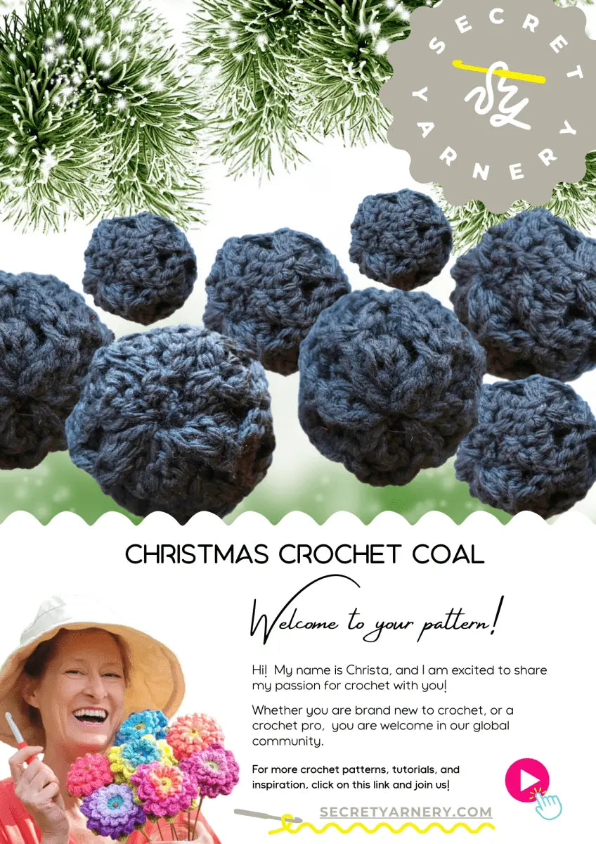 Christmas Crochet Coal