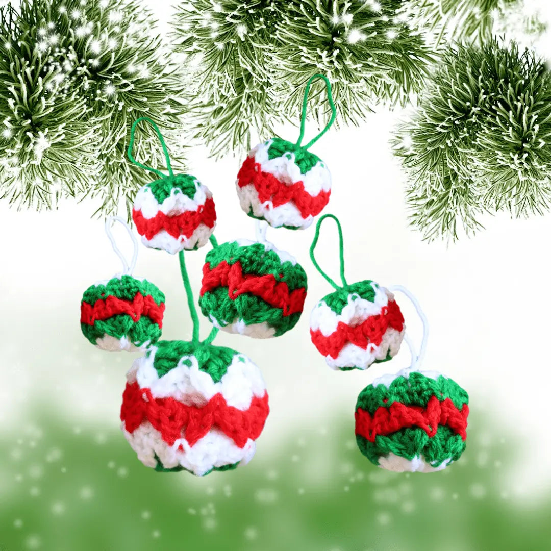 Christmas Crochet Ornaments - Easy Holiday Baubles