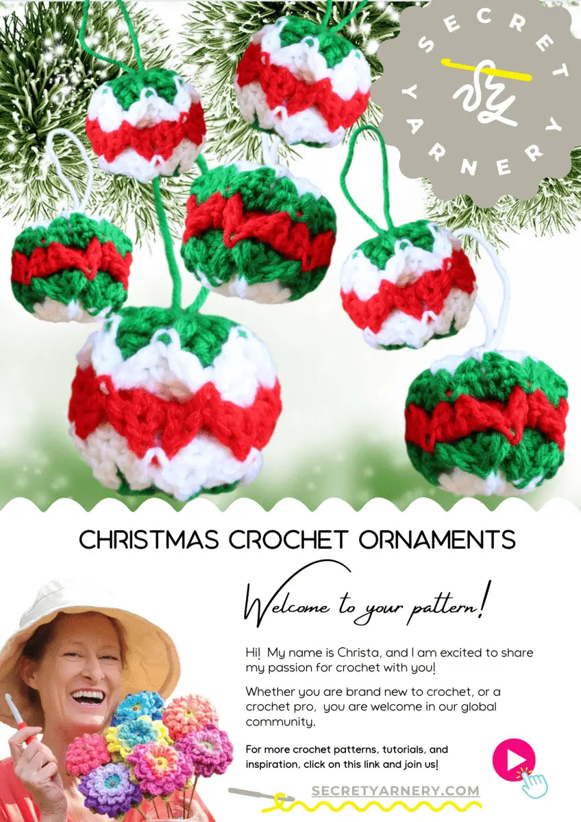 Christmas Crochet Ornaments - Easy Holiday Baubles