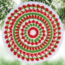 Christmas Mandala Crochet Placemat – Festive and Easy Pattern for Beginners.