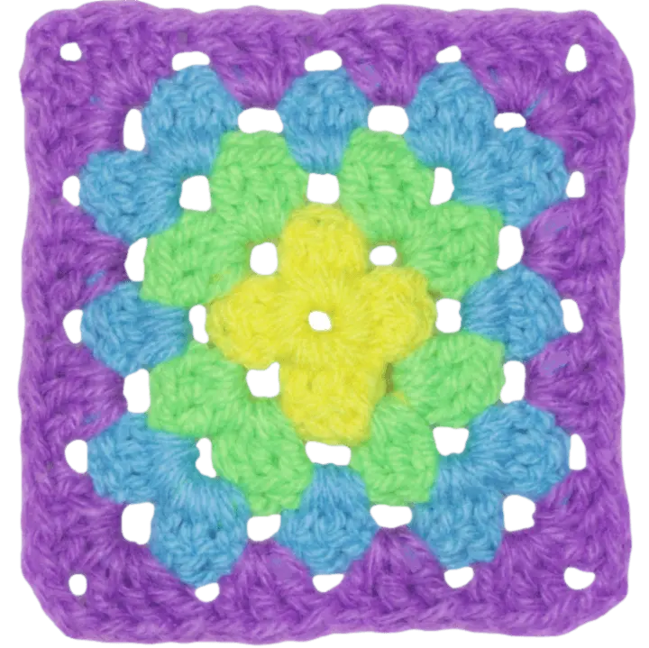 Color Changing Granny Square 2.0 – Vibrant and Easy Crochet Pattern.