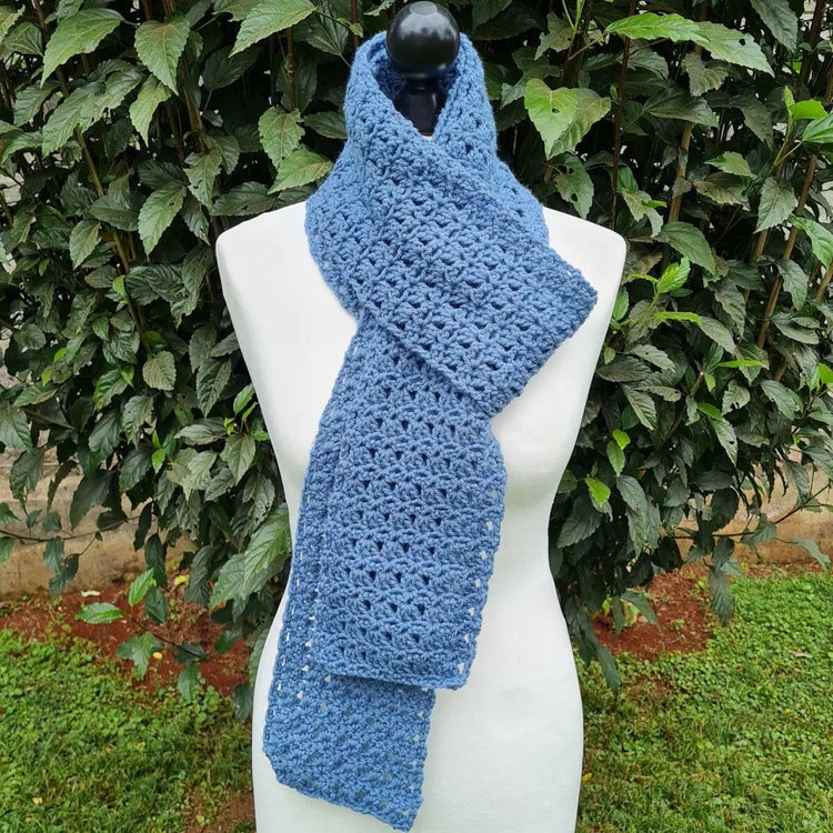 Coronation Scarf – Easy One-Ball Crochet Project for Fast Results.