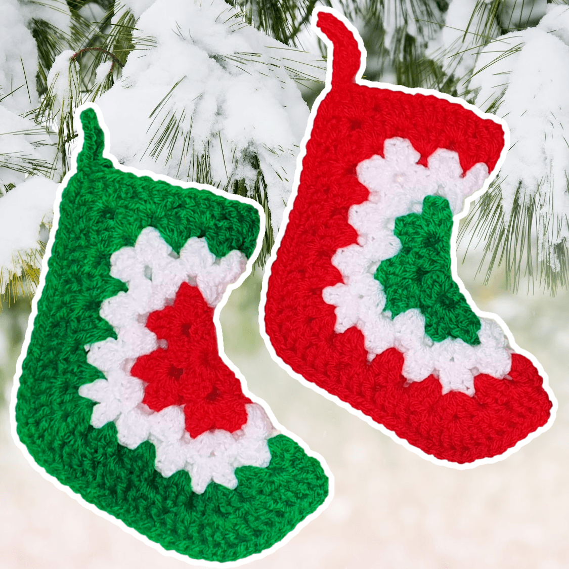 Crochet Christmas Stocking Boot - The Secret Yarnery