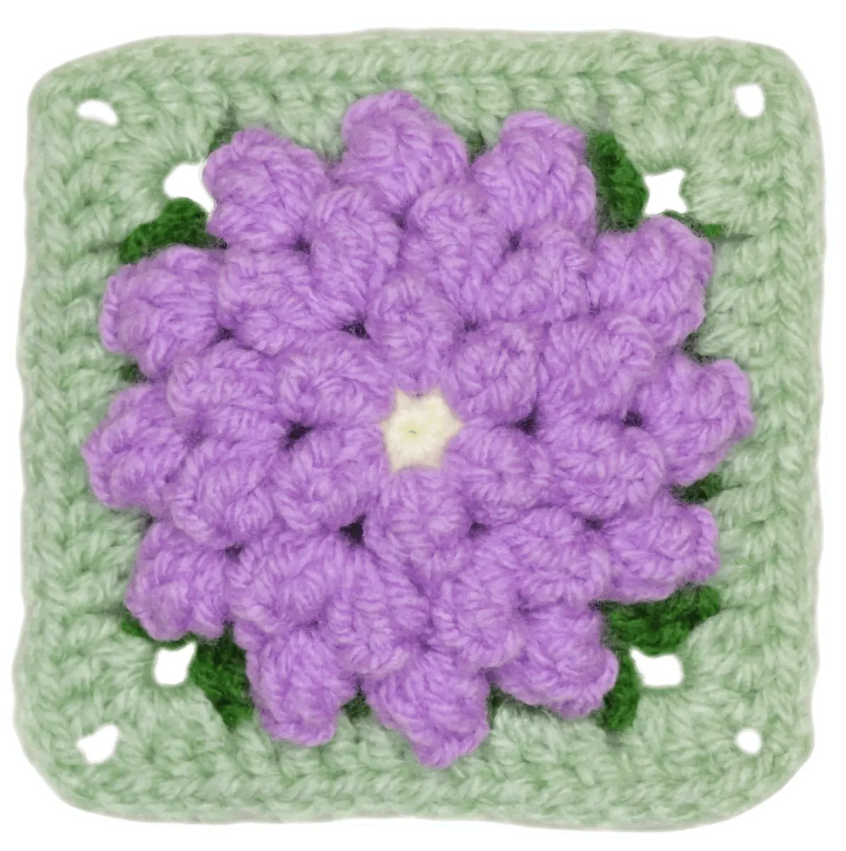 Zinnia Crochet Flower Granny Square – BloomScape CAL Block 3 Pattern.